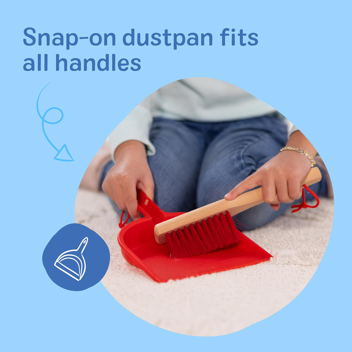 Kids Cleaning Play Set with Broom Mop and Dusting Tools