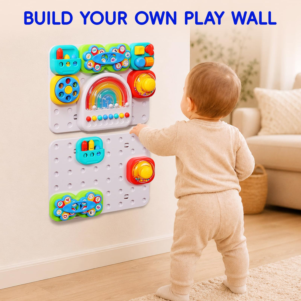 Detachable Busy Board Toy for Toddlers Hands On Learning