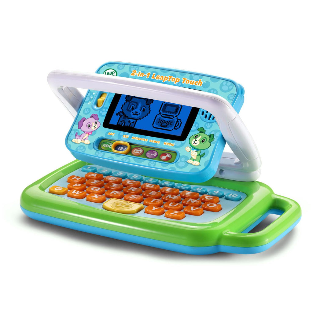 2 in 1 Touch Learning Laptop for Letters Numbers and Games