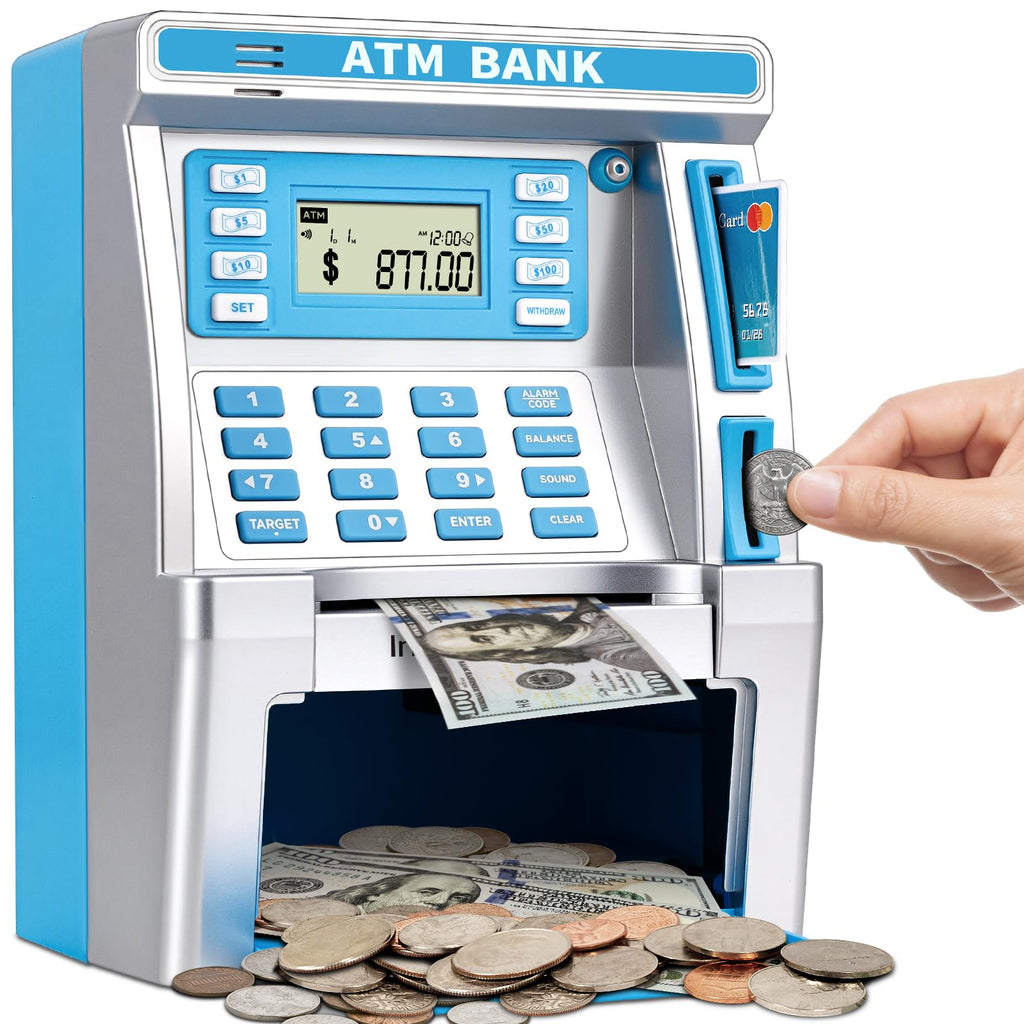 Electronic ATM Piggy Bank for Kids Money Saving and Learning