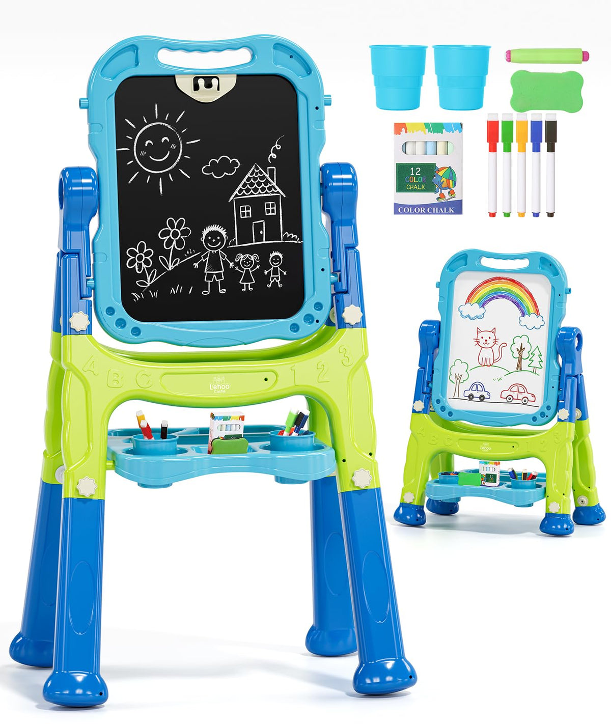 Adjustable Standing Art Easel for Kids Creative Learning