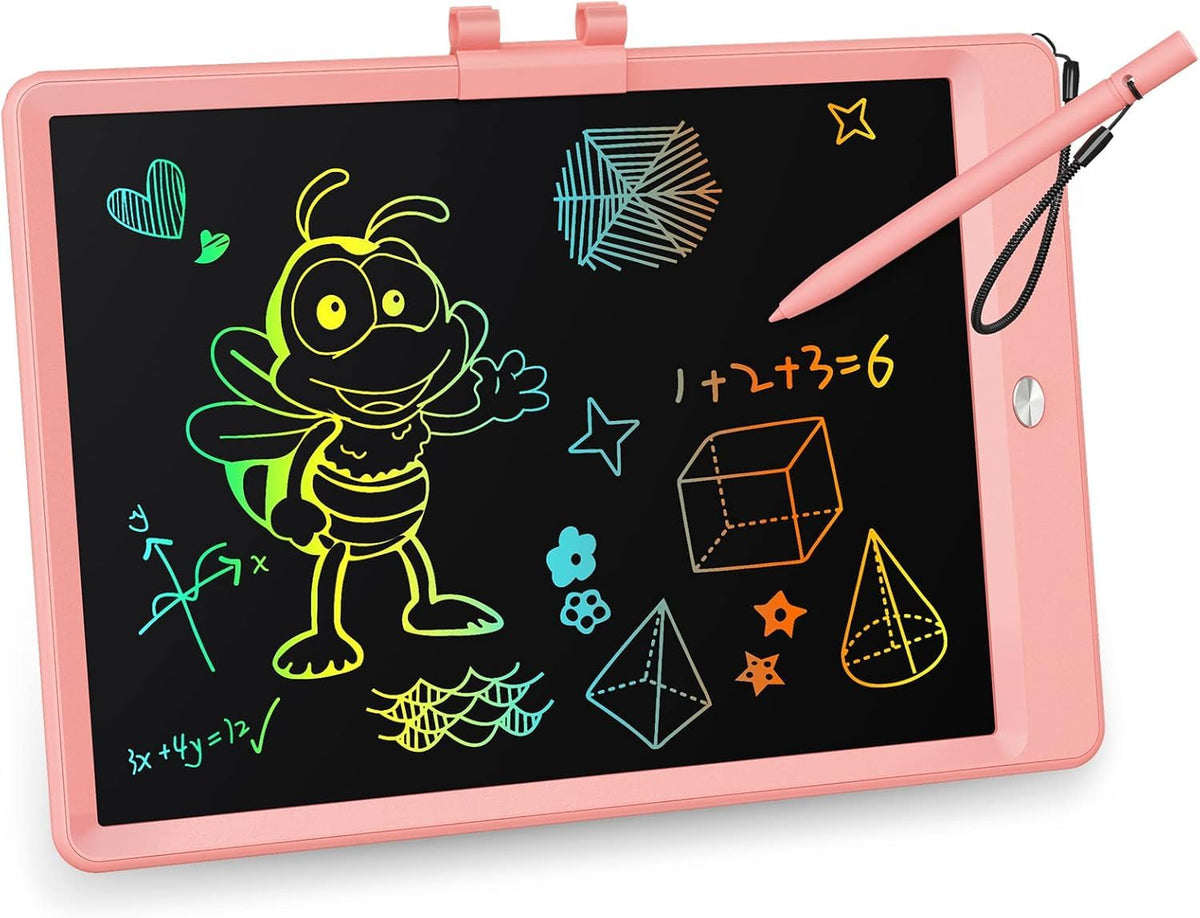 LCD Writing Tablet with Colorful Reusable Doodle Board