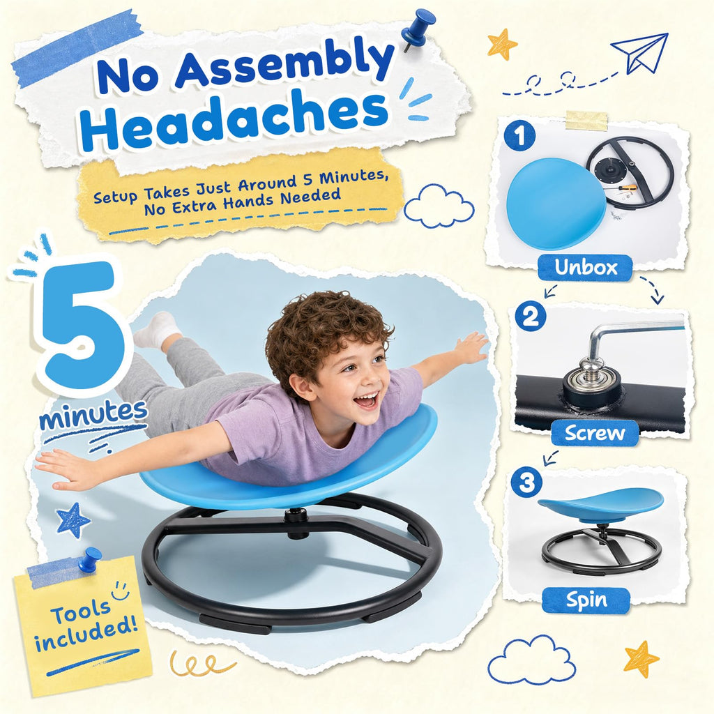 Sensory Spinning Chair for Kids Balance and Coordination Training