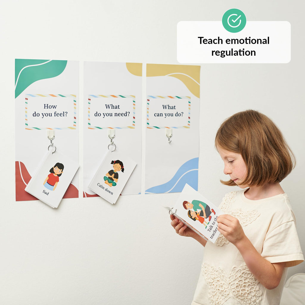 Calm Down Corner Kit with Plush Sensory Toys and Posters