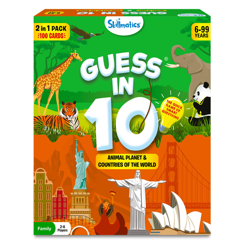 Guess in 10 Smart Questions Card Game for Kids Teens and Families