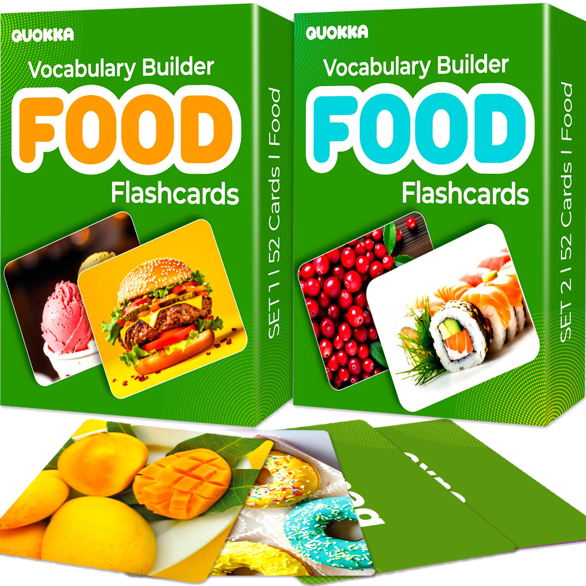 Vocabulary Builder Flash Cards for Kids Speech Therapy Learning