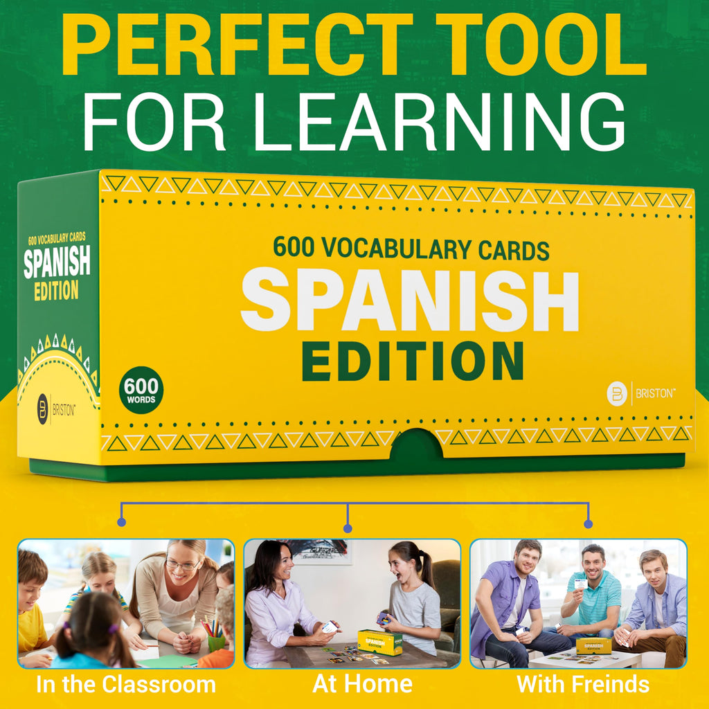 Spanish Vocabulary Flash Cards 600 Words Sentences and Pronunciation
