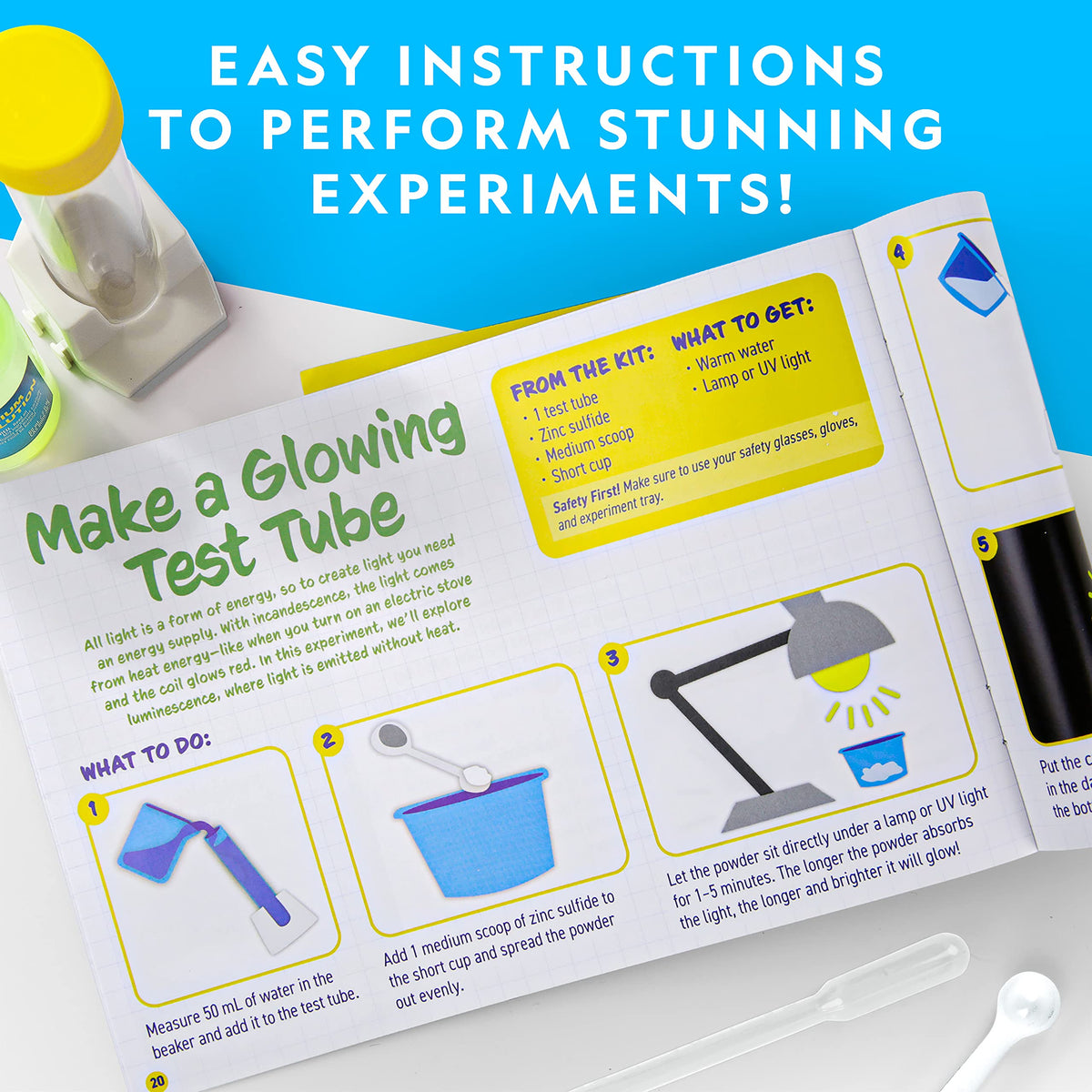 Mega Science Lab Kit with Crystal Growing and Chemical Experiments
