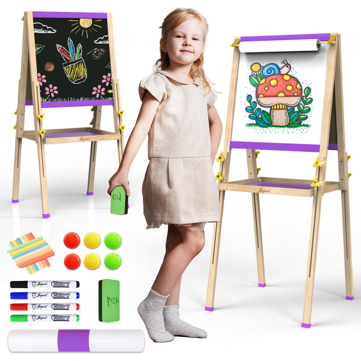Adjustable Standing Art Easel for Kids and Toddlers