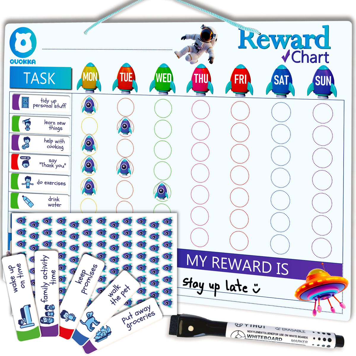 Magnetic Behavior and Chore Chart for Multiple Kids