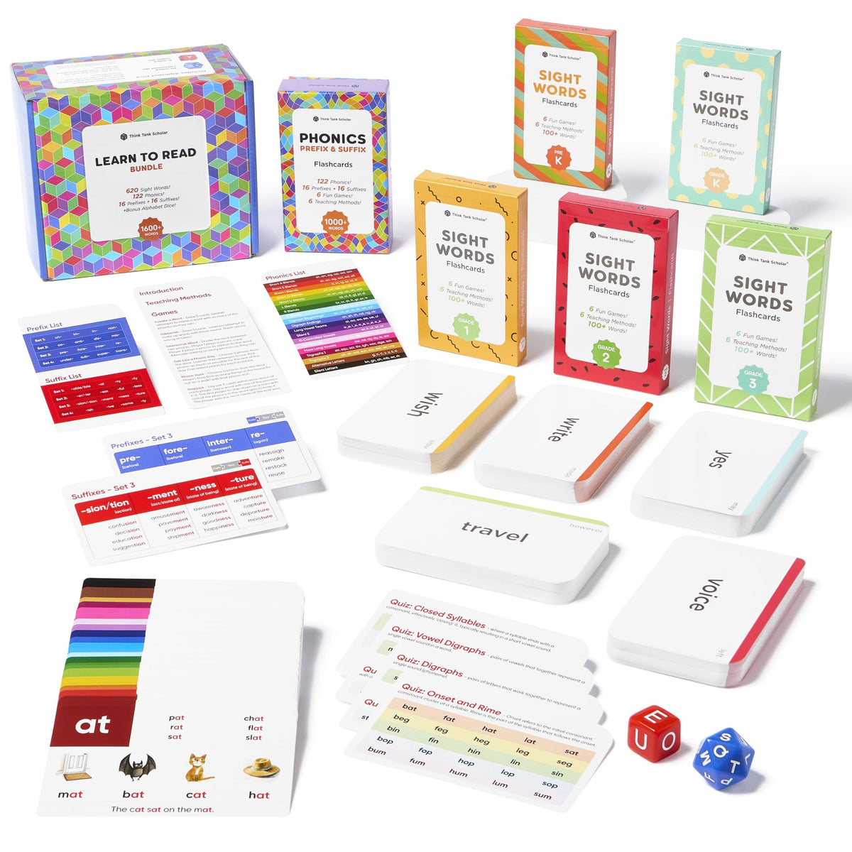 Pre K Sight Words Flash Cards with Dolch and Fry Words