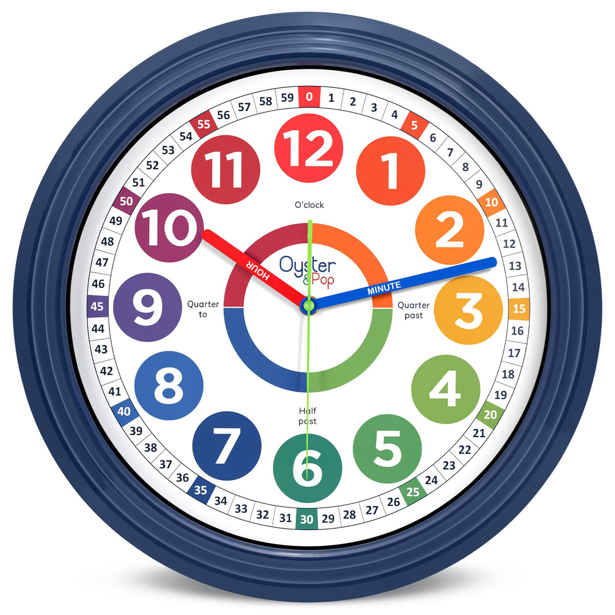 Educational Learning Clock for Kids Time Teaching and Practice