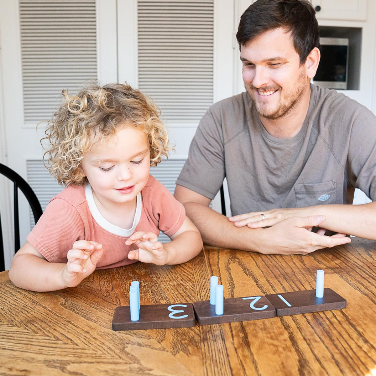 Montessori Counting Pegboard Set for Early Math Learning