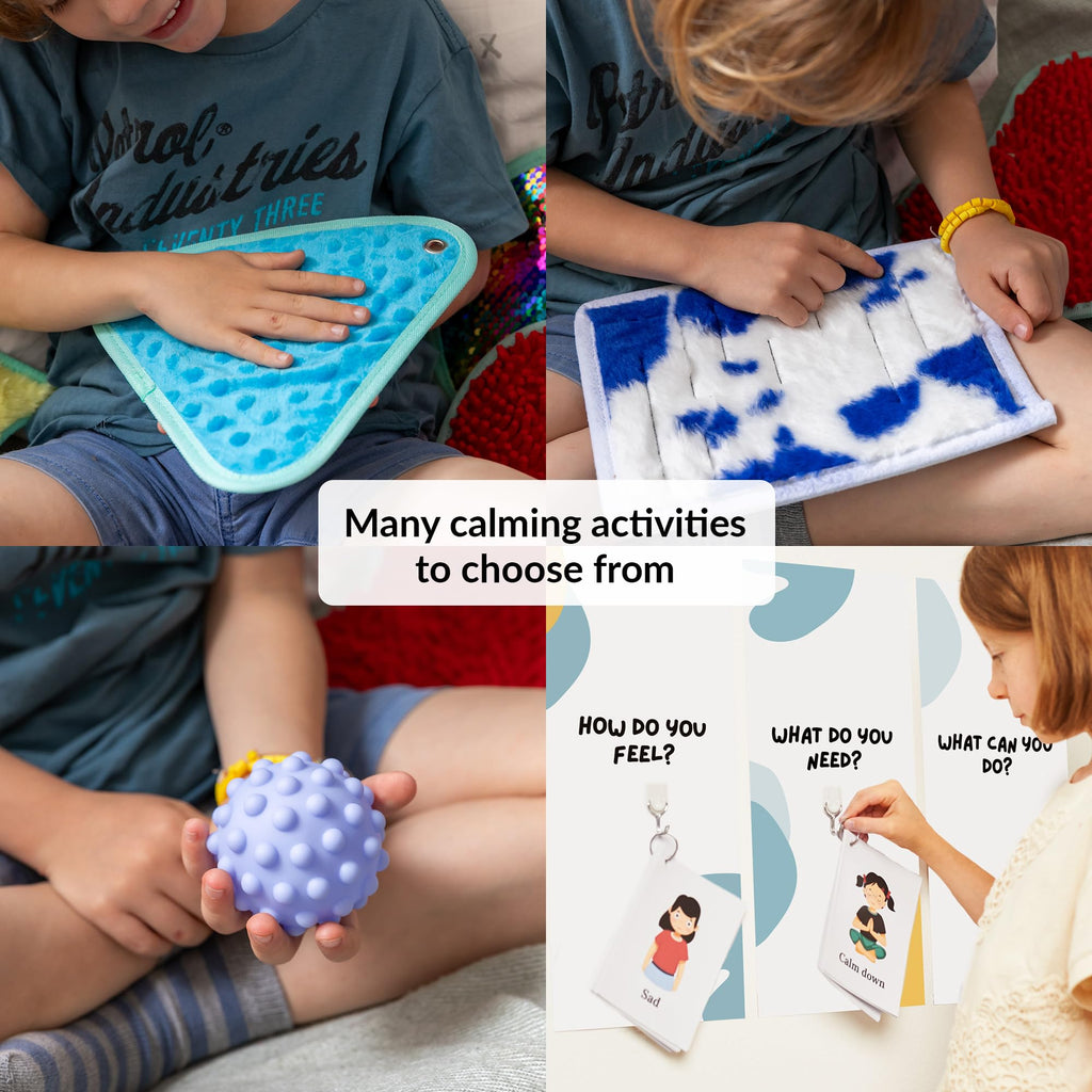 Calm Down Corner Kit with Sensory Tools and Fidget Toys