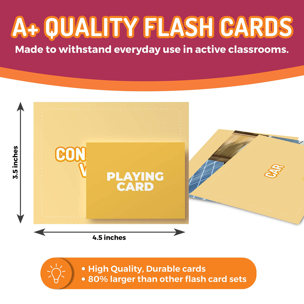 Vocabulary Builder Photo Flash Cards 6 Pack with Learning Games
