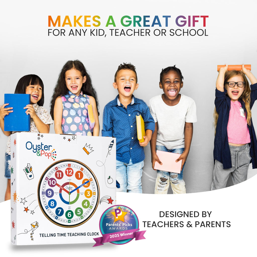 Educational Learning Clock for Kids Time Teaching and Practice