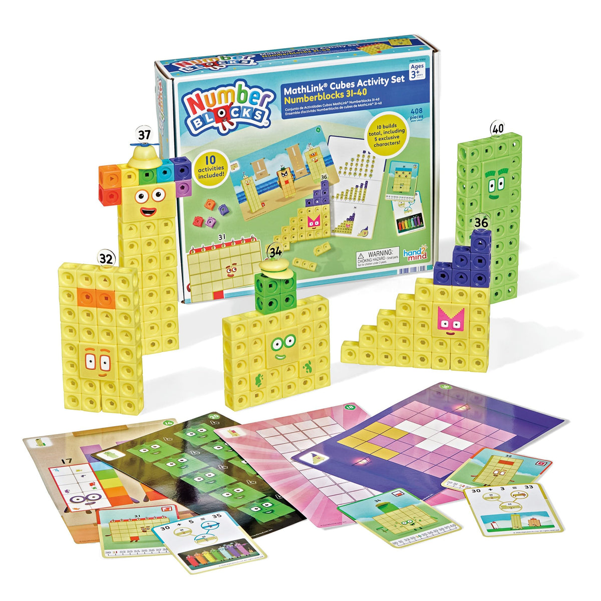 MathLink Cubes 31 to 40 Activity Set with 10 Math Activities
