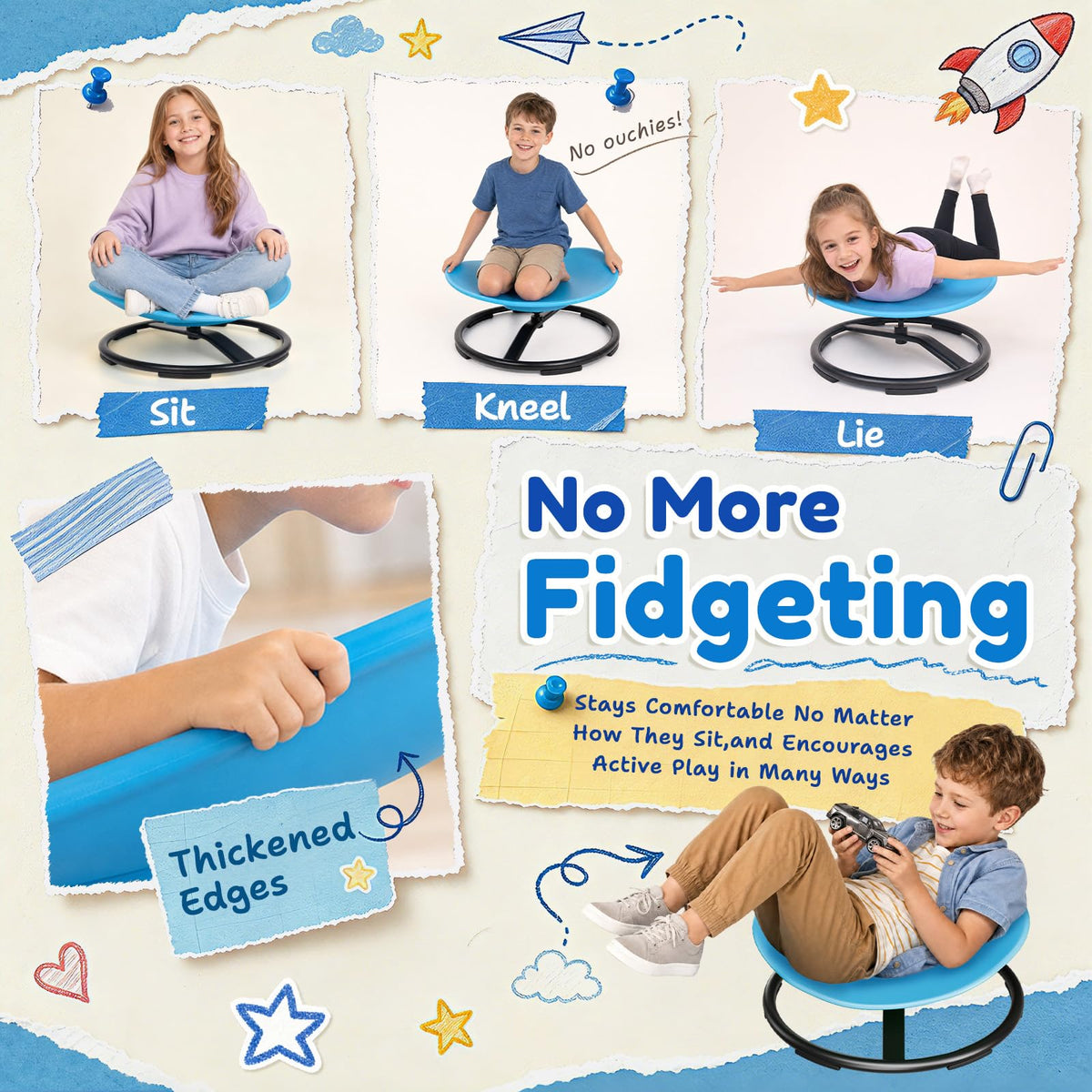 Sensory Spinning Chair for Kids Balance and Coordination Training