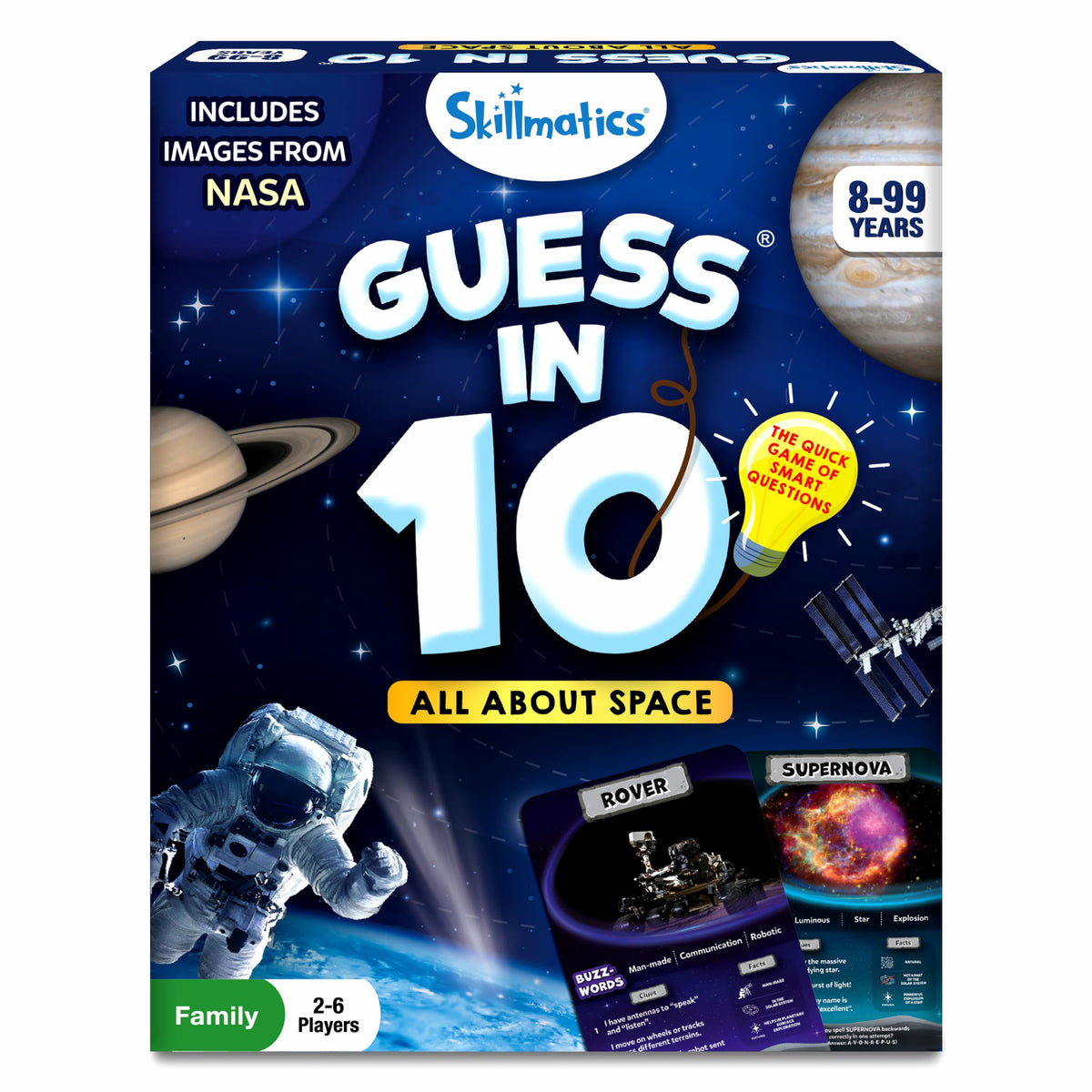 Guess in 10 Smart Questions Card Game for Kids Teens and Families