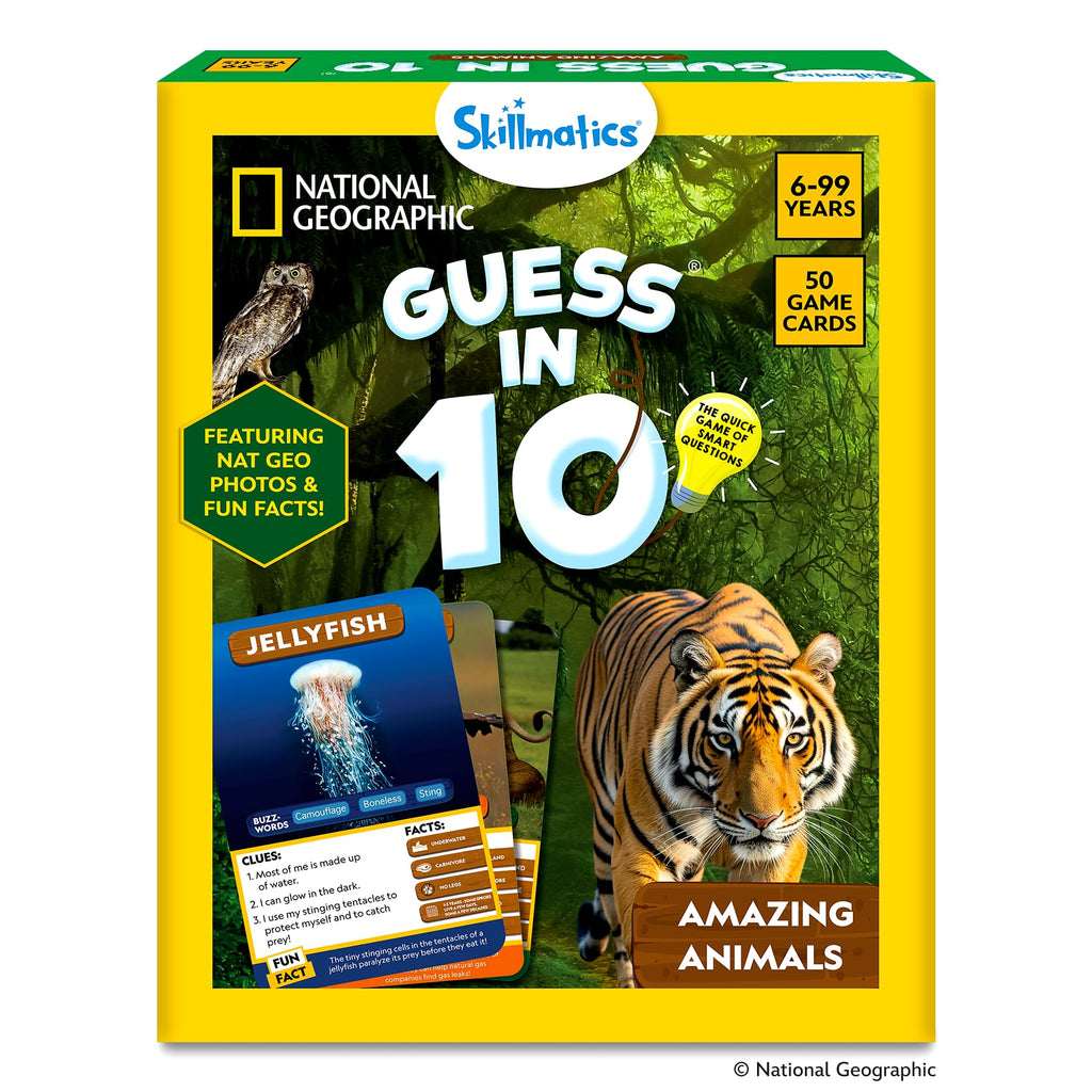 Guess in 10 Smart Questions Card Game for Kids Teens and Families