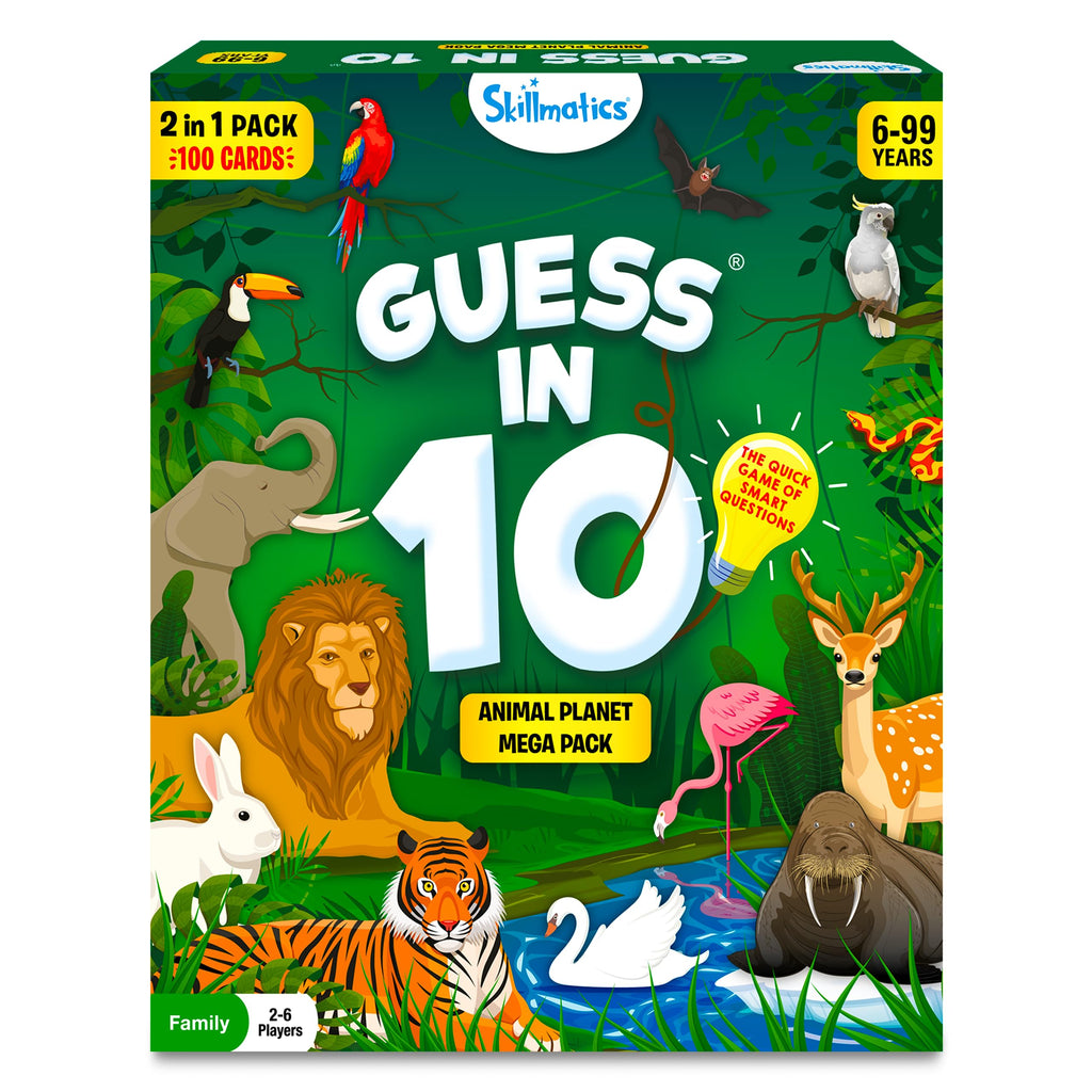 Guess in 10 Smart Questions Card Game for Kids Teens and Families