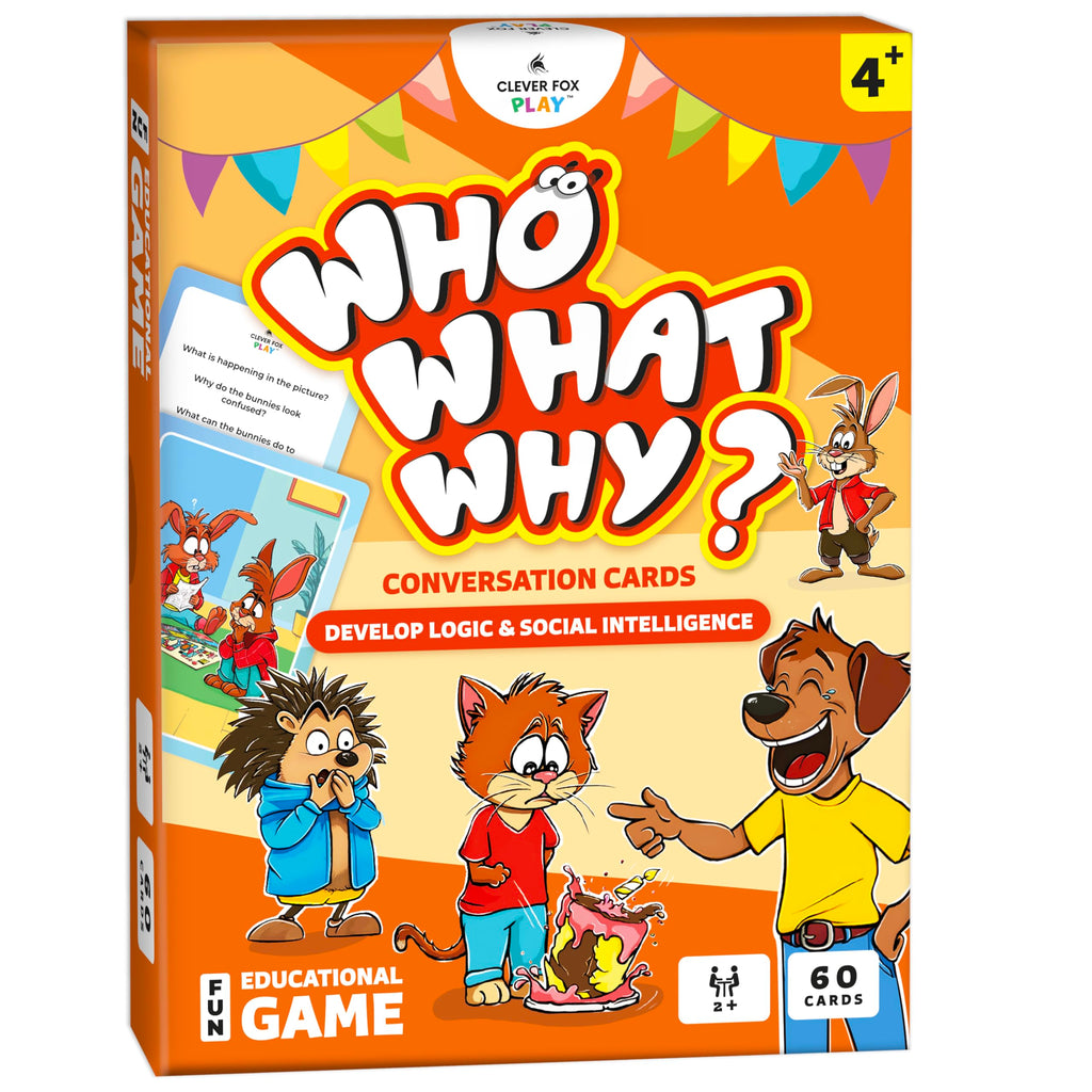 Conversation Cards for Kids Who What Why Questions and Social Skills
