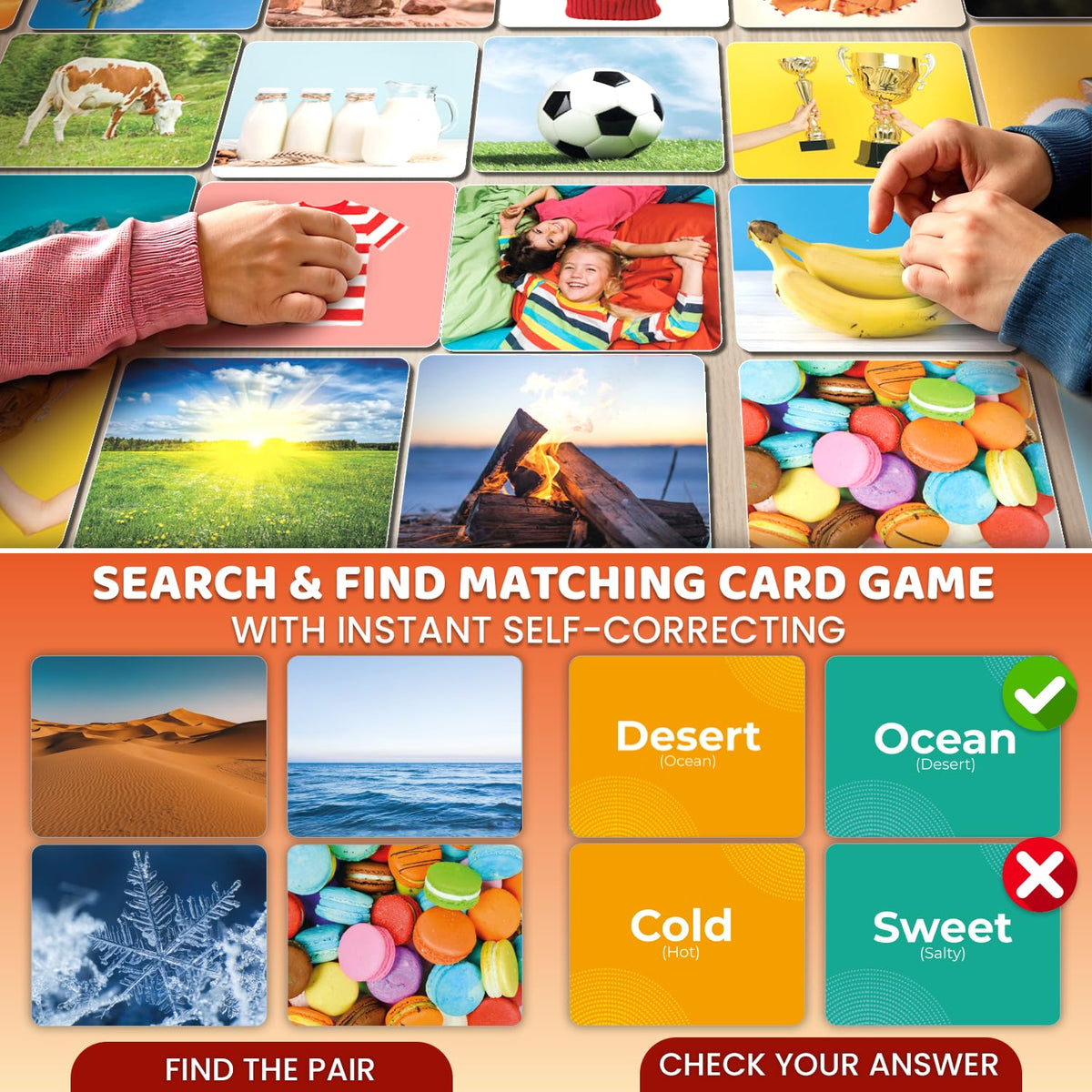 Vocabulary Builder Flash Cards for Kids Speech Therapy Learning