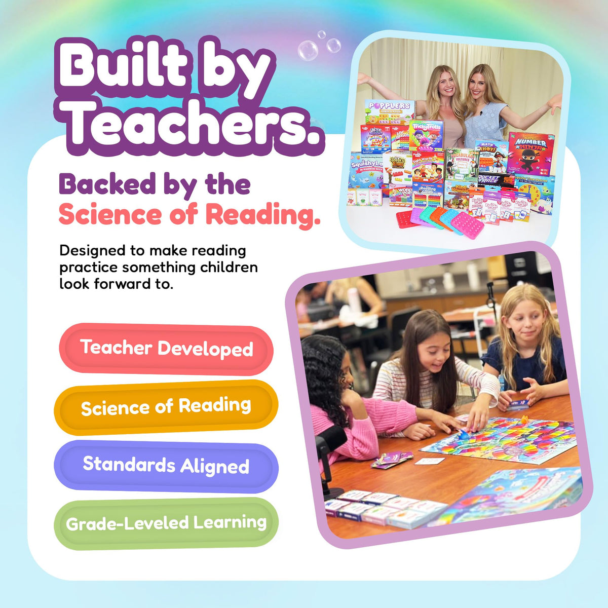Squishy Board Game for Pre K to 2nd Grade Learning and Play
