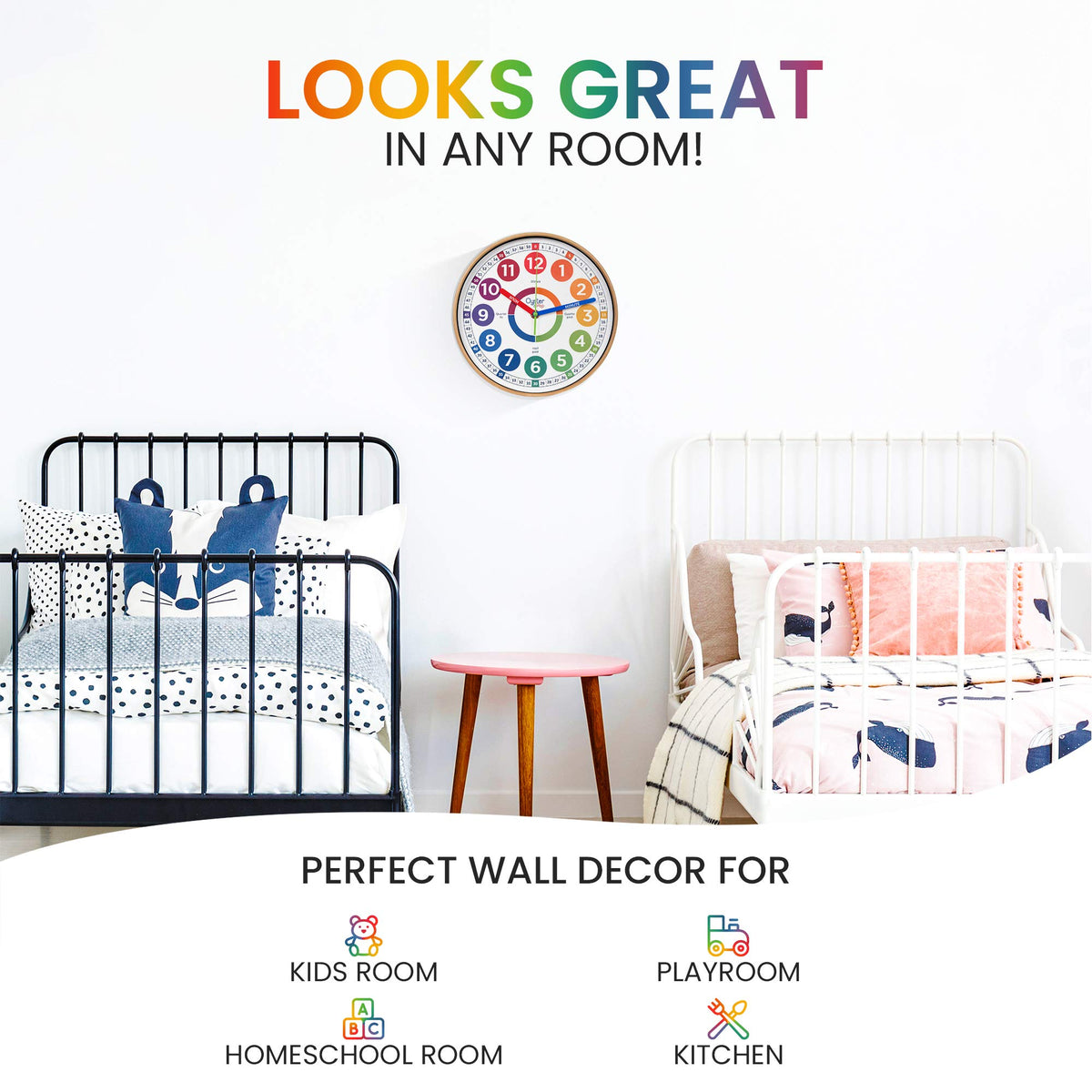 Educational Learning Clock for Kids Time Teaching and Practice