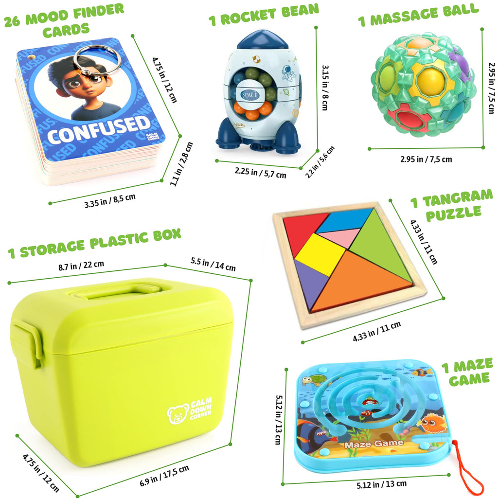 Calm Down Corner Kit for Kids Emotional Regulation