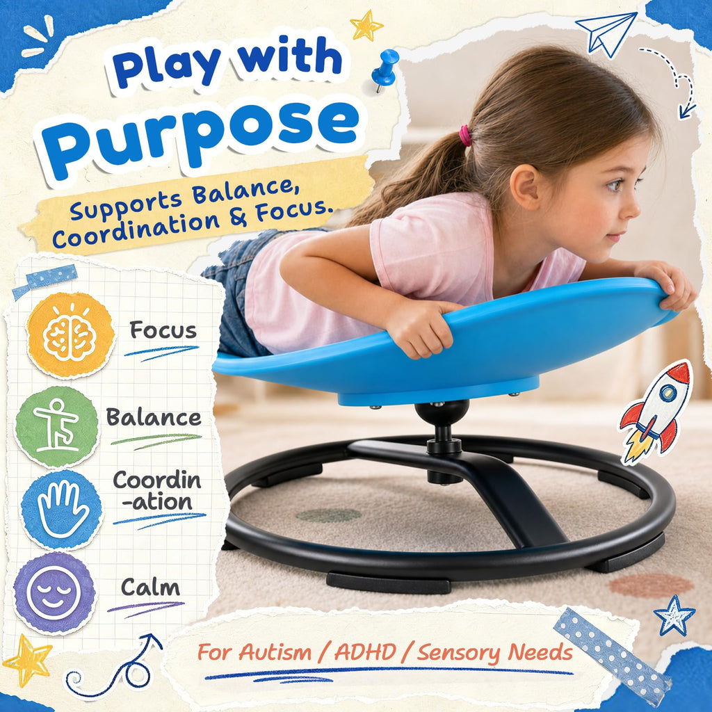 Sensory Spinning Chair for Kids Balance and Coordination Training