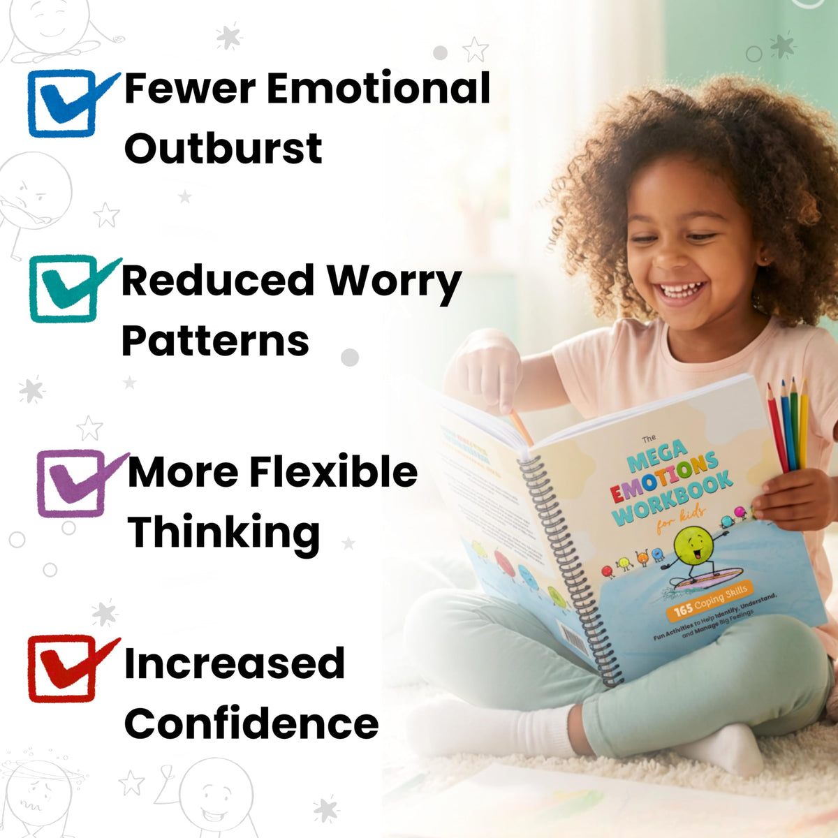 Emotional Regulation Workbook for Kids with Coping Skills