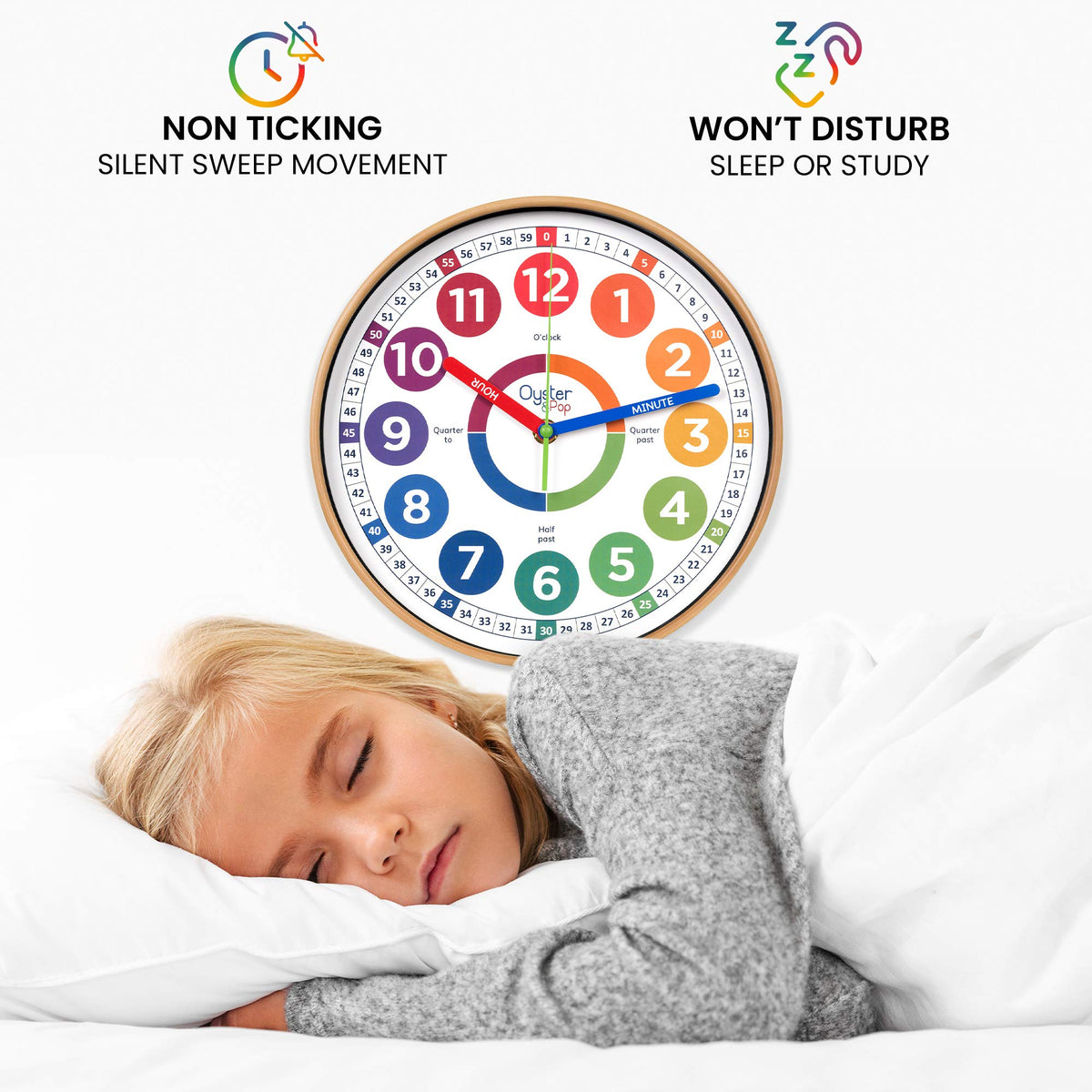 Educational Learning Clock for Kids Time Teaching and Practice
