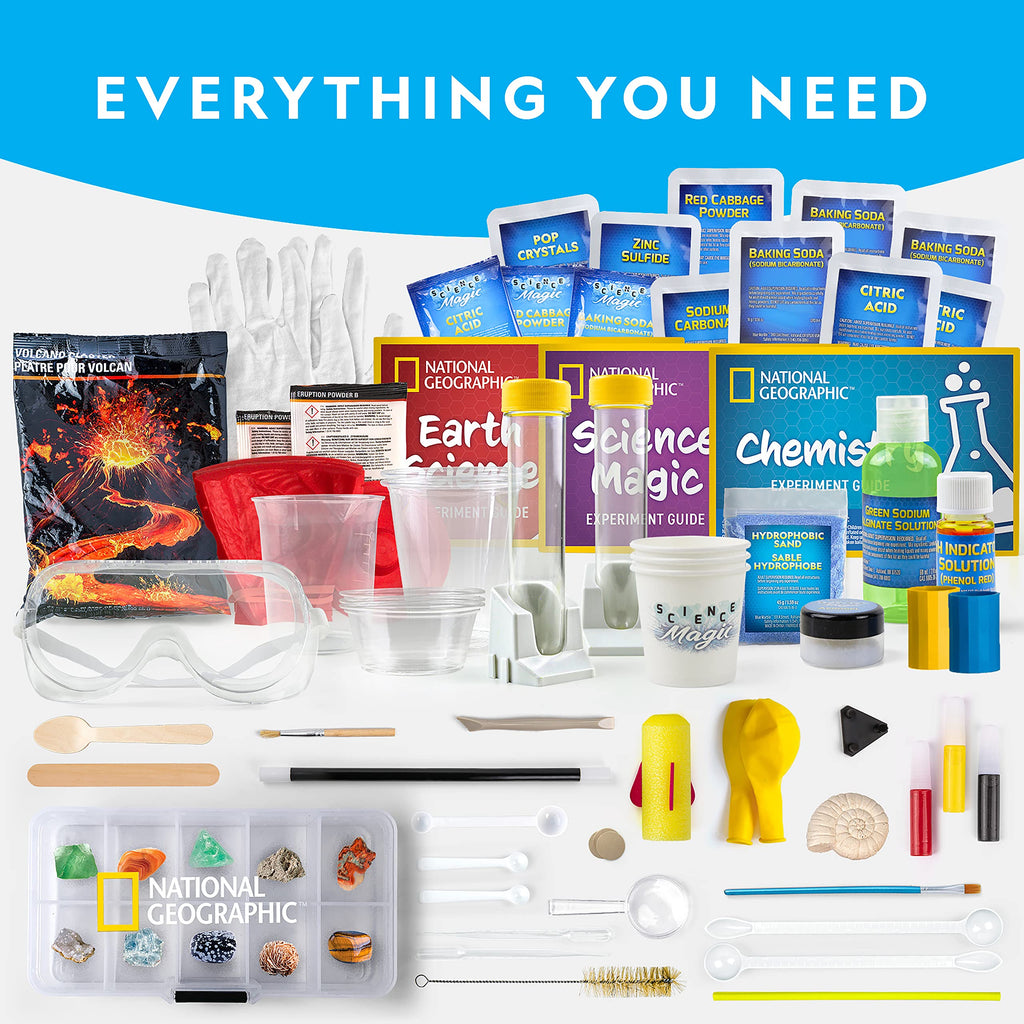 Mega Science Lab Kit with Crystal Growing and Chemical Experiments