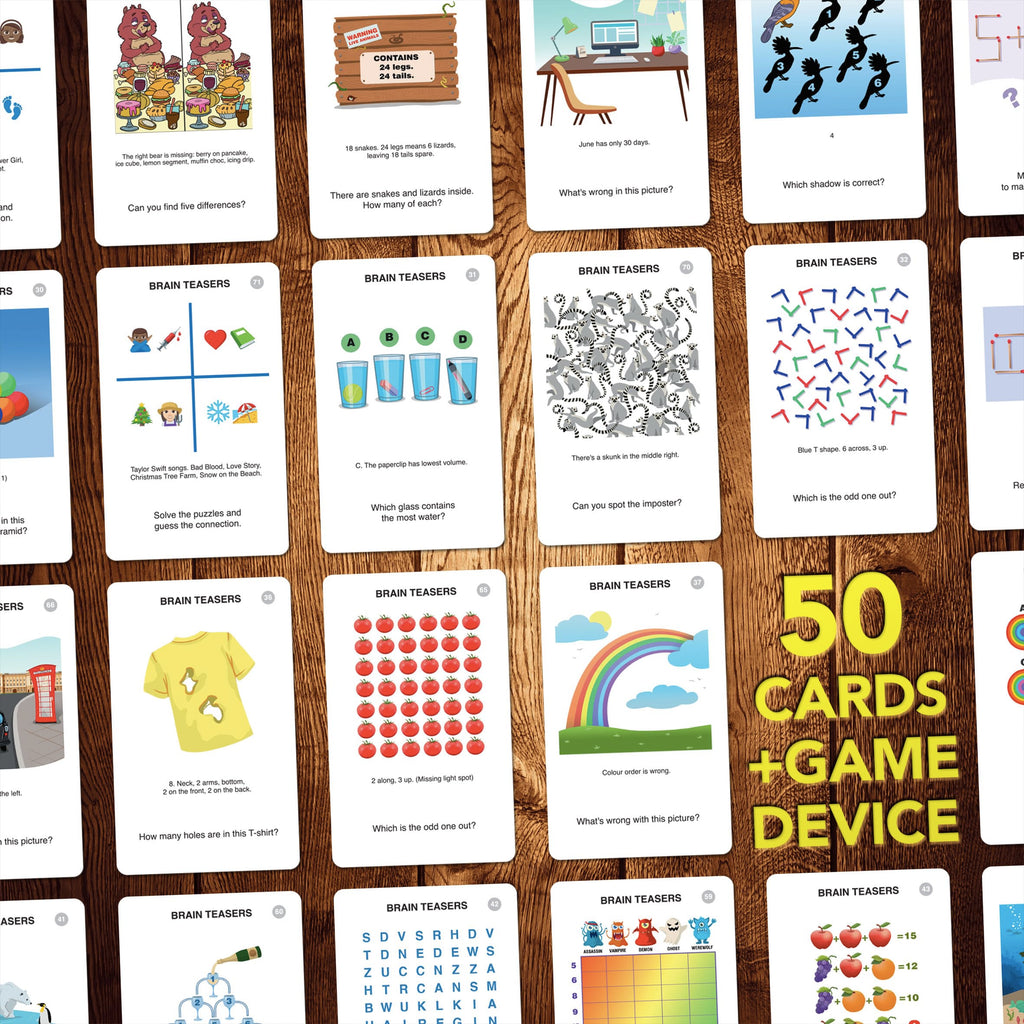 Pocket Quiz Flash Card Game for Kids and Adults Travel Play